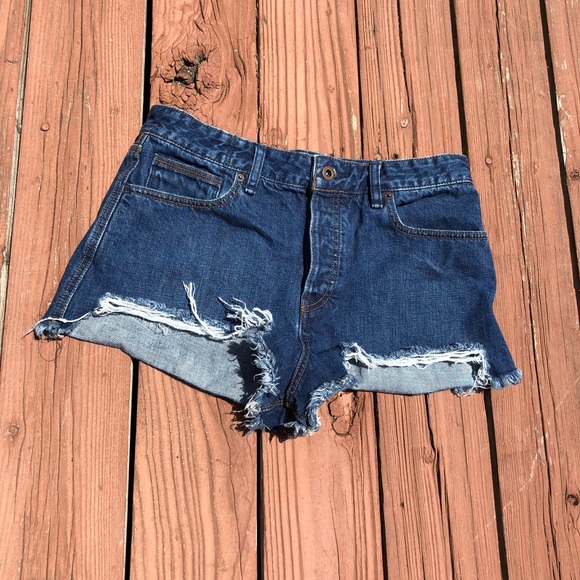 Free People Pants - Free People Ripped Jean Shorts